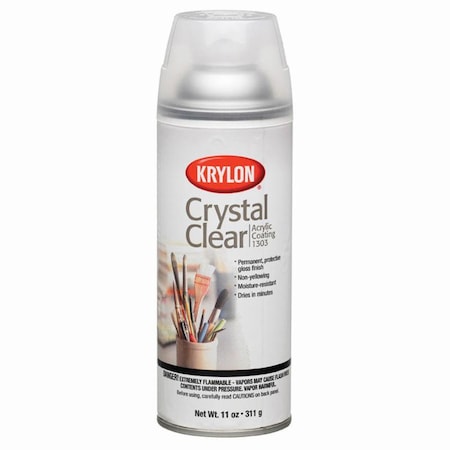 Krylon Spray Paint, Crystal Clear, Gloss, 11 oz 1303